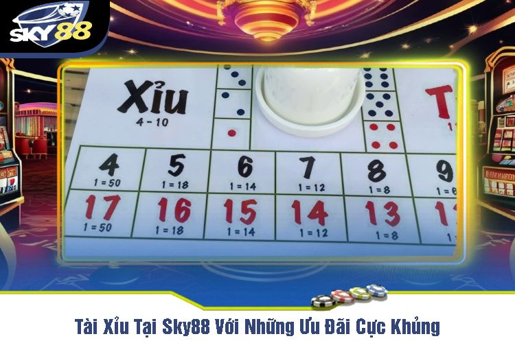 Tài Xỉu Tại Sky88 Với Những Ưu Đãi Cực Khủng